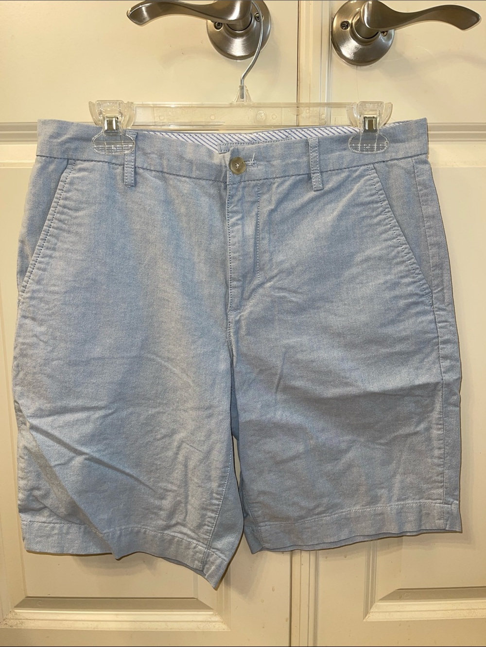Chaps Men's Light Blue Cotton Chino Shorts